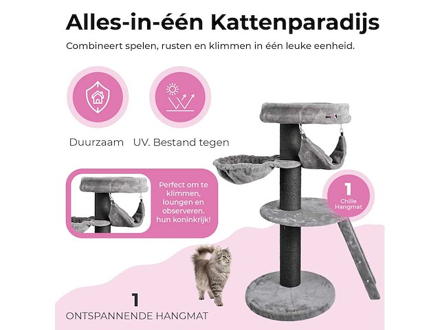 Maxxpet krabpaal 60x60x133cm - afbeelding 1 van  3