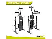 Maxxsport 21376 halterbank - weight bench - verstelbaar en inklapbaar - 147 x 125 x 103 cm - afbeelding 4 van  6