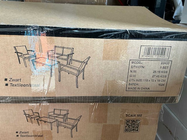 Maxxtools-maxxgarden loungeset- 4 persoons zithoek - afbeelding 1 van  1