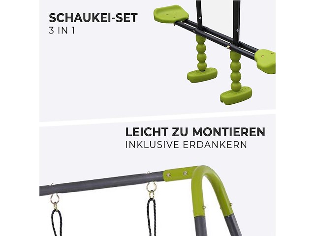 Maxxtoys 20217 schommel - groen/grijs - afbeelding 2 van  5