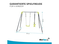 Maxxtoys 20217 schommel - groen/grijs - afbeelding 4 van  5