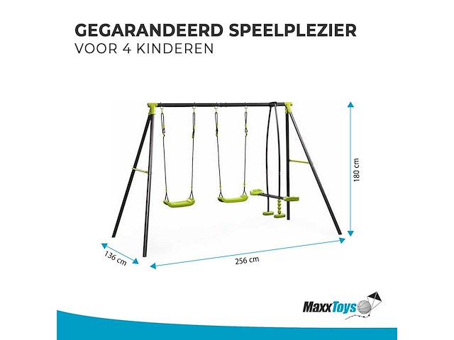 Maxxtoys 20220 schommel - 256x180cm - afbeelding 4 van  4