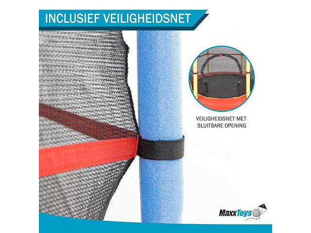 Maxxtoys 20965 trampoline met veiligheidsnet - 135 cm - blauw - afbeelding 2 van  5