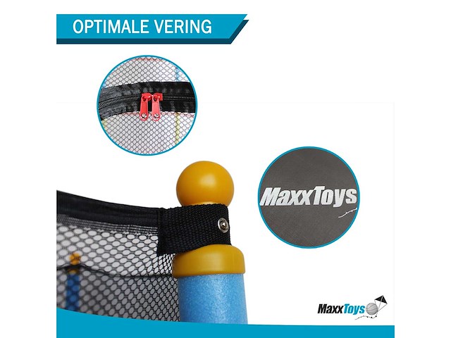 Maxxtoys 20965 trampoline met veiligheidsnet - 135 cm - blauw - afbeelding 4 van  5