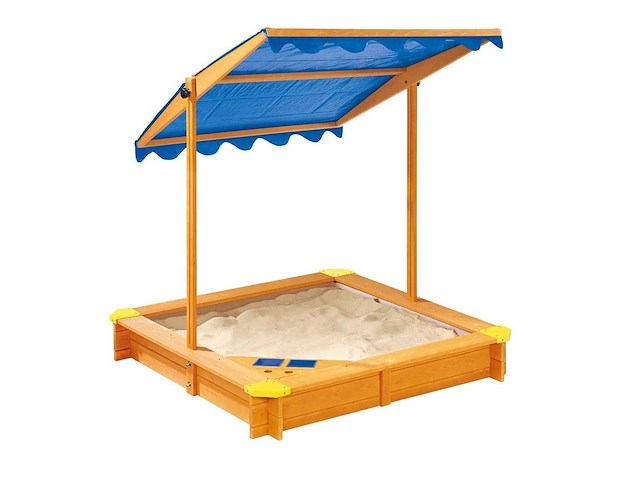 Maxxtoys 21178 zandbak met verstelbaar dak 120x120x120cm - afbeelding 1 van  2