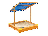 Maxxtoys 21178 zandbak met verstelbaar dak 120x120x120cm - afbeelding 1 van  2
