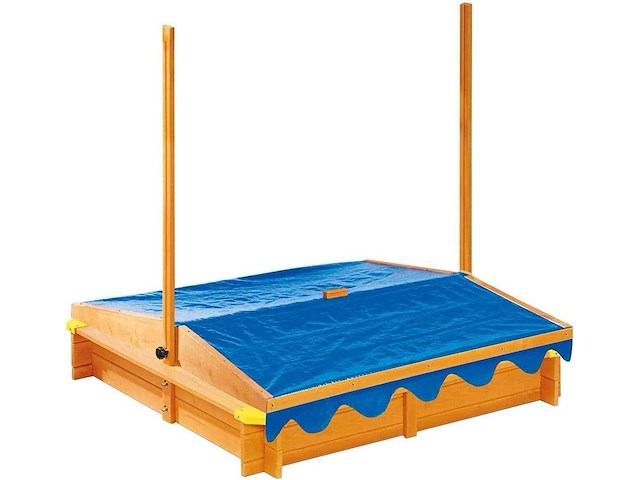 Maxxtoys 21178 zandbak met verstelbaar dak 120x120x120cm - afbeelding 2 van  2
