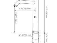 Maynosi hoge wastafelkraan - afbeelding 2 van  4