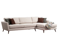 Mayorka hoekslaapbank | beukenhout / spaanplaat | beige, bruin