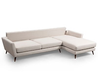 Mayorka hoekslaapbank | beukenhout / spaanplaat | beige, bruin - afbeelding 2 van  4