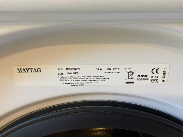 Maytag wasmachine - afbeelding 4 van  6