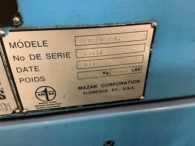 Mazak quick turn 20n-k horizontale draaibank - afbeelding 8 van  14