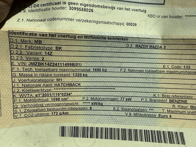 Mazda 3, 2004 - afbeelding 9 van  36