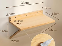 Mazjoaru zwevende nachtkastjes (set van 2) - afbeelding 2 van  4