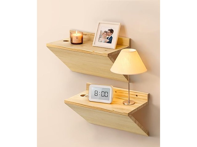 Mazjoaru zwevende nachtkastjes (set van 2) - afbeelding 1 van  4