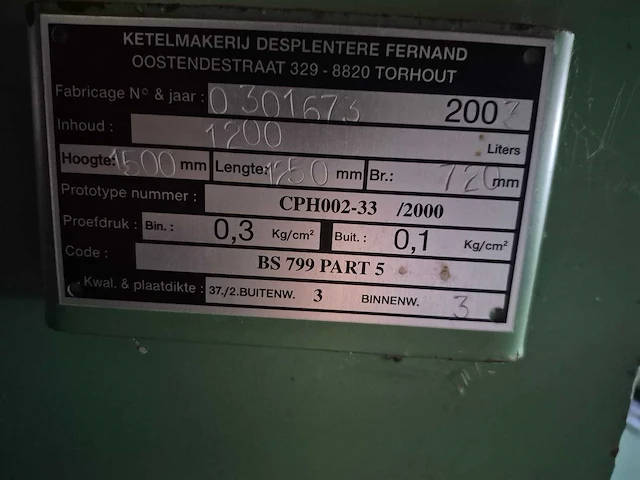 Mazouttank 1200l - afbeelding 2 van  5