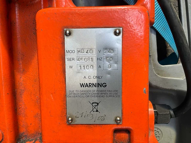 Mb 40 kolomboormachine - afbeelding 4 van  5