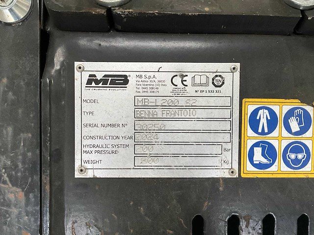 Mb crusher - mb-l200 s2 - graafbak - 2024 - afbeelding 5 van  14