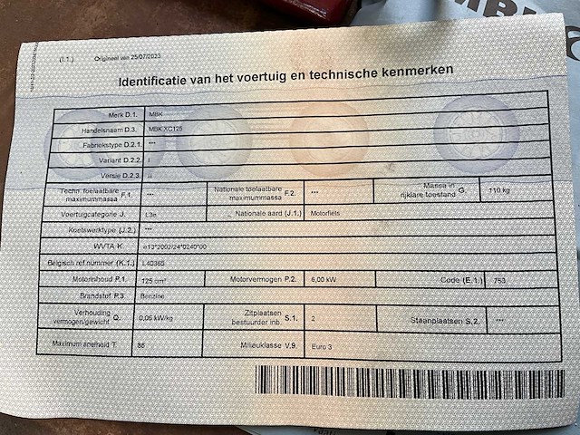 Mbk waap mbk xc125 scooter - afbeelding 10 van  10