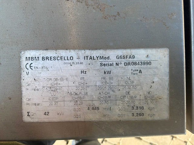 Mbm brescello g6sfa9 gas fornuis - afbeelding 5 van  7