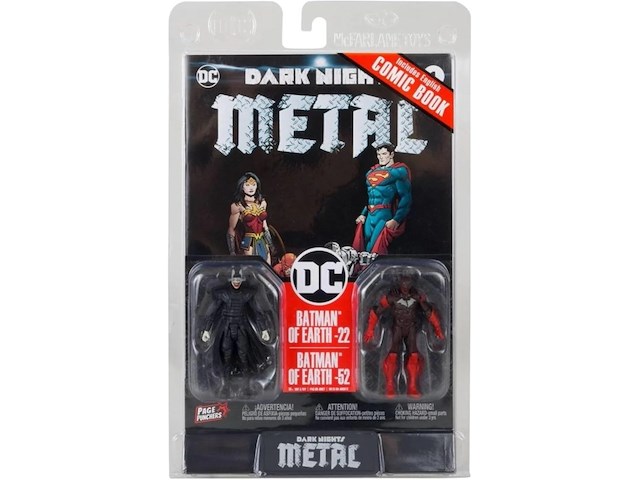 Mcfarlane - dc page punchers - batman who laughs & red death - strip : dark knights metal #1 - afbeelding 2 van  4