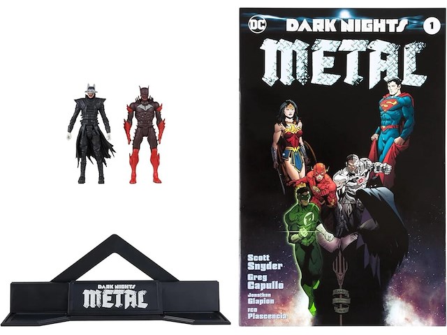 Mcfarlane - dc page punchers - batman who laughs & red death - strip : dark knights metal #1 - afbeelding 4 van  4