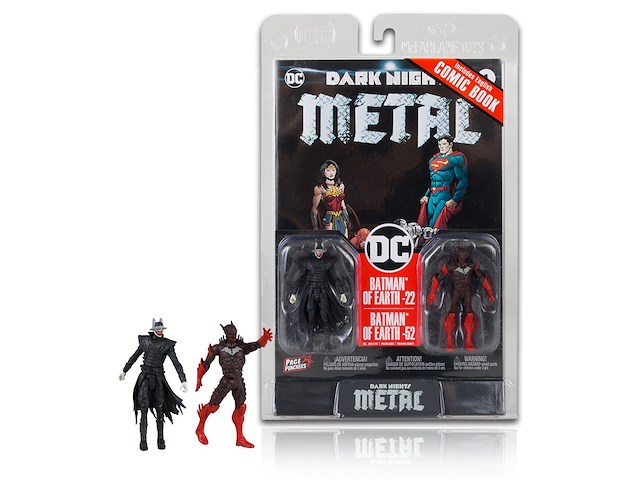 Mcfarlane - dc page punchers - batman who laughs & red death - strip : dark knights metal #1 - afbeelding 1 van  4