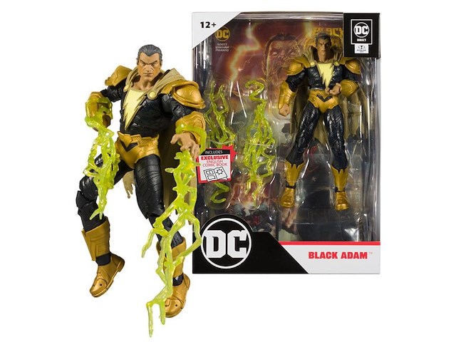 Mcfarlane - dc page punchers - black adam - 18 cm. - incl. black adam strip - afbeelding 4 van  7