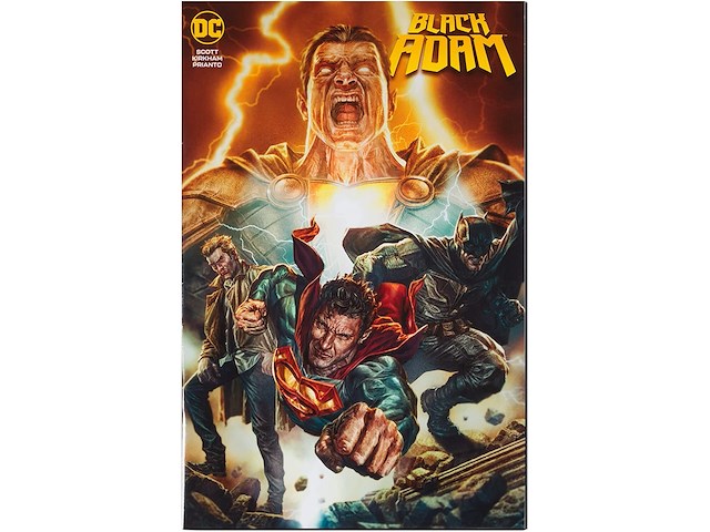 Mcfarlane - dc page punchers - black adam - 18 cm. - incl. black adam strip - afbeelding 7 van  7