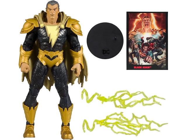 Mcfarlane - dc page punchers - black adam - 18 cm. - incl. black adam strip - afbeelding 2 van  7