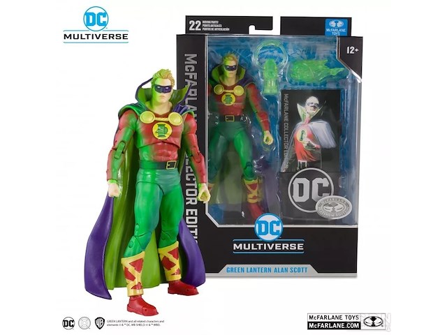 Mcfarlane toys - dc multiverse - green lantern alan scott - day of vengeance - 18 cm. - afbeelding 1 van  5