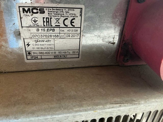 Mcs master b22epb en b15epb elektrische verwarming (2x) - afbeelding 7 van  7