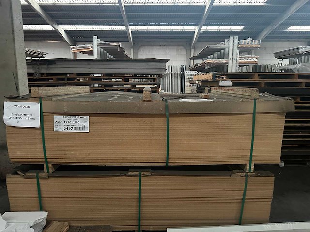 Mdf bruin eikmotief 244x122cm 12mm 31 platen - afbeelding 2 van  4