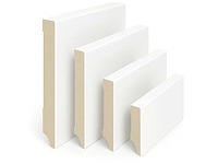 Mdf plint hout wit 360m - afbeelding 2 van  2