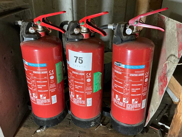 Mdp 6l schuimbrandblusser (5x) - afbeelding 1 van  3