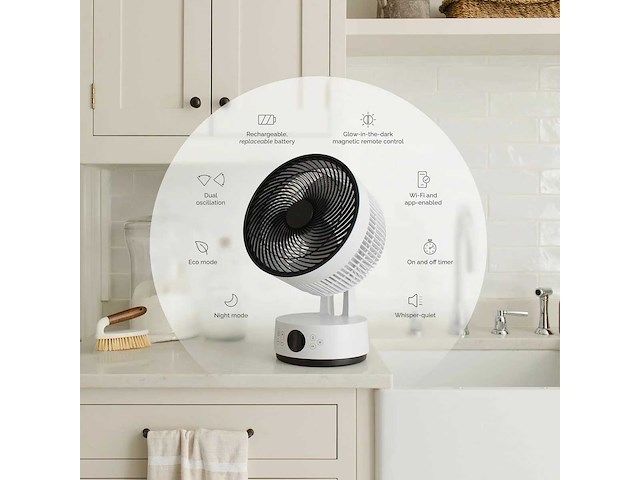 Meaco sefte pro 10" draadloze desktop luchtcirculator - afbeelding 3 van  5