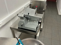Meat slicer amh300a bevroren vleessnijmachine + inox tafel - afbeelding 4 van  9