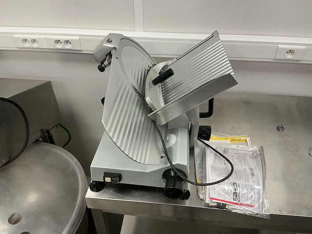 Meat slicer amh300a bevroren vleessnijmachine + inox tafel - afbeelding 7 van  9