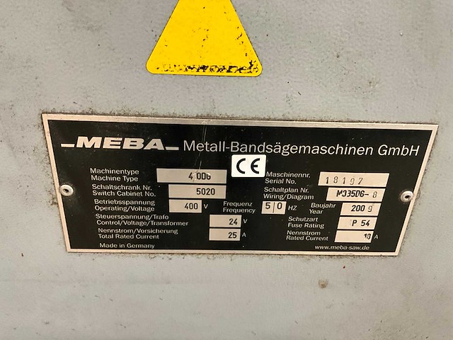 Meba eco 410 dg lintzaag +pehu opduwrollenbaan - afbeelding 9 van  28