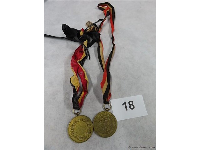Medaille 2 stuks - afbeelding 1 van  3