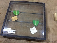 …medaille in vitrintje - afbeelding 1 van  2