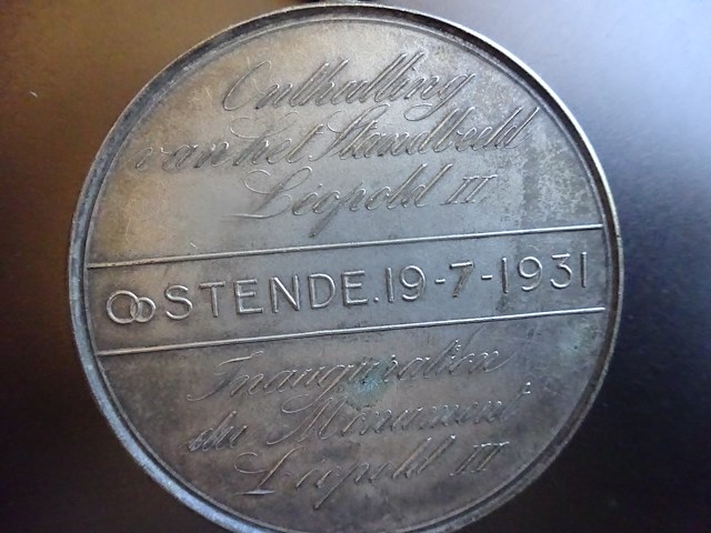 Medaille leopold 2 oostende 1931 - afbeelding 2 van  2