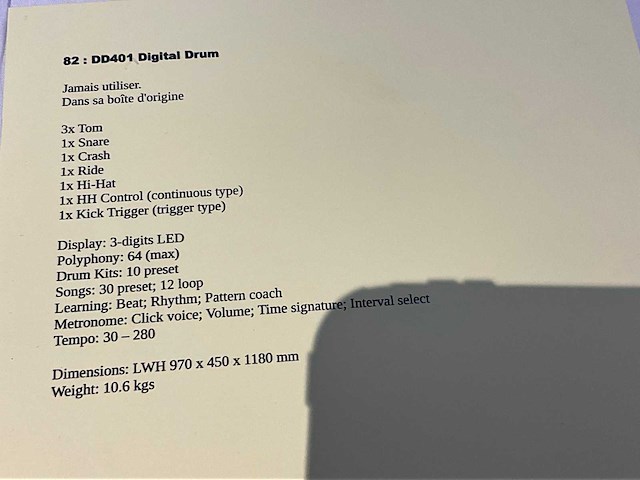 Medelli dd401 digitale drum - afbeelding 3 van  3