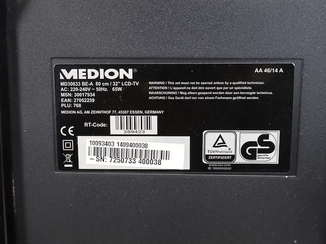 Medion 32 inch tv - afbeelding 4 van  8