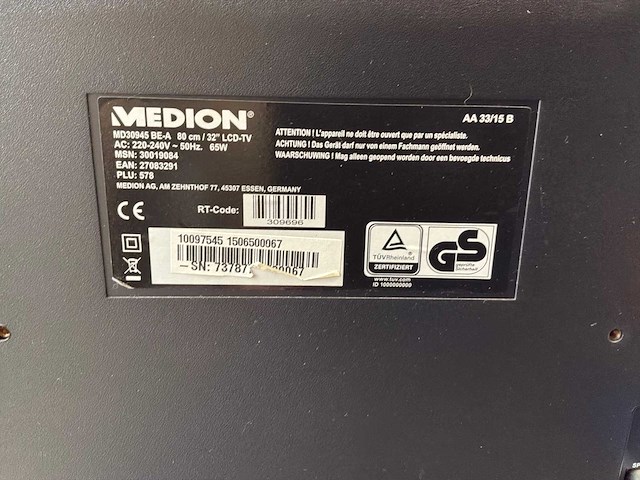 Medion md30945 televisie - afbeelding 5 van  5