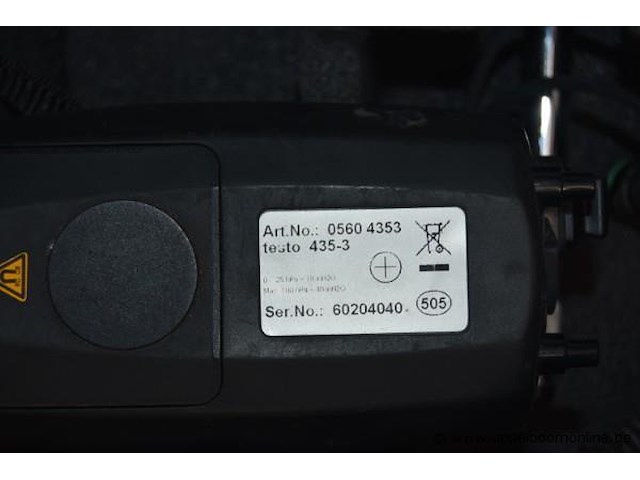 Meetset, testo, 435-3, in koffer met diverse sondes, werking niet gekend - afbeelding 2 van  2