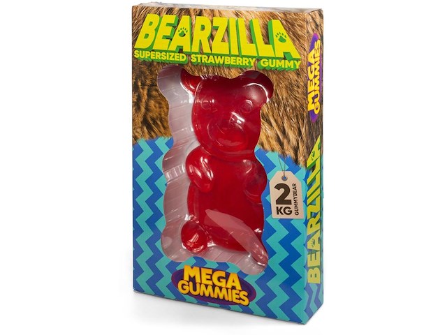 Mega gummies - bearzilla - snoep - mega - gummy bear - 2 kilo - afbeelding 1 van  1