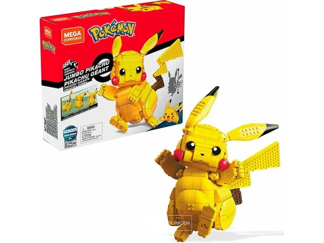 Mega pokémon jumbo pikachu - afbeelding 1 van  6