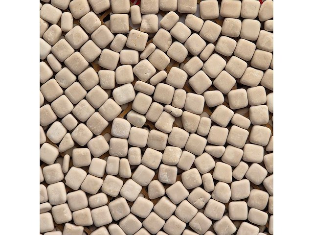 Megaron scutulatum botticino matte 1,5x1,5 cm - natuursteen mozaïek 11m² - afbeelding 1 van  1