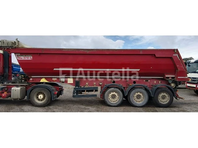 Meiller steel 3-assige oplegger kantelwagen, 29 m3, 2014 (9936) - afbeelding 1 van  4